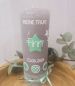 Preview: Taufkerze Rustik- Sterne grau-mint